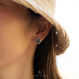 Delicate Labradorite Earrings ~ Sterling Silver 925 ~ Gemstone ~ Post ~ Stud ~Handmade ~ Jewelry ~ Gift For Her ~ Maresia ME018