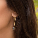 Labradorite Earrings ~18k Gold Plated ~ME078
