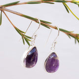 Amethyst Earrings ~ Sterling Silver 925 ~ ME139 - Maresia Jewelry