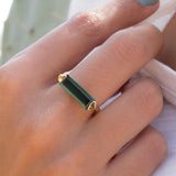 Green Tourmaline Hydro Ring ~ 18k Gold Plated ~ MR164 - Maresia Jewelry