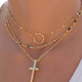 Cross Necklace ~ Gold Vermeil - Maresia Jewelry