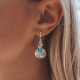 Turquoise Earrings ~ Bird ~ Eagle ~ Gemstone ~ Dangle ~ Sterling Silver 925 ~ Jewelry ~ Blue ~ Handmade ~ Natural~ December Birthstone~ME033