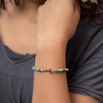 Green Jasper Bracelet ~ Gold Filled or Sterling Silver 925 ~ MB002 - Maresia Jewelry