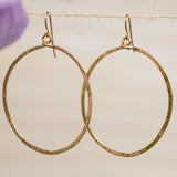 Jasmine Oval Turquoise Earrings ~Gold Plated or Silver Plated ~ SME007 - Maresia Jewelry