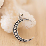 Moon Pendant ~ Sterling Silver ~ SMP023 - Maresia Jewelry