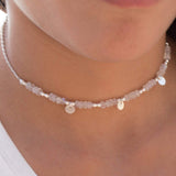 Moonstone Choker ~ Sterling Silver 925 or Gold Filled - Maresia Jewelry