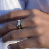 Spinner Ring~Sterling Silver 925 & Copper & Bronze~MS018 - Maresia Jewelry
