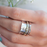 Spinner Ring~Sterling Silver 925 & Copper & Bronze ~MS001 - Maresia Jewelry