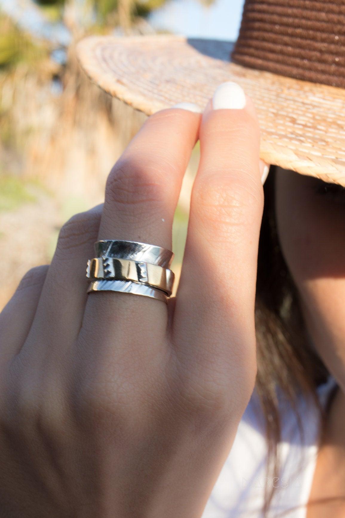 Spinner Ring~ Sterling Silver 925 ~MS019 - Maresia Jewelry