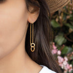 Threader Earrings ~ 18k Gold Vermeil~ ME113 - Maresia Jewelry