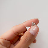 Triangle Shape Earrings ~ Sterling Silver 925 ~ ME122 - Maresia Jewelry