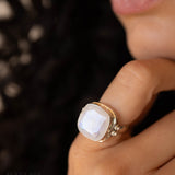 Alice Moonstone Ring ~ Sterling Silver 925 ~MR109 **Best Seller**