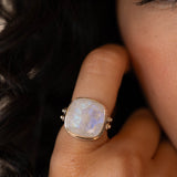 Alice Moonstone Ring ~ Sterling Silver 925 ~MR109 **Best Seller**