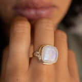 Alice Moonstone Ring ~ Sterling Silver 925 ~MR109 **Best Seller**