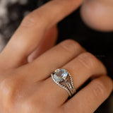 Blue Topaz Ring ~ Sterling Silver 925 ~MR094