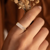 Carine Ring ~Moonstone ~ Gold Plated ~ MR167