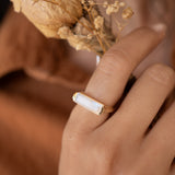 Carine Ring ~Moonstone ~ Gold Plated ~ MR167