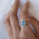 Blue Chalcedony ~ Sterling Silver 925 ~ MR216