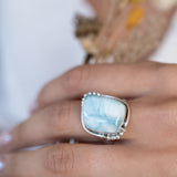 Larimar Ring ~ Sterling Silver 925 ~ MR272 - Maresia Jewelry