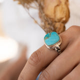 Alice Ring ~ Turquoise ~ Sterling Silver 925 ~ MR259 - Maresia Jewelry