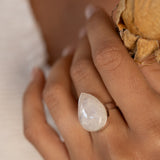 Floripa Moonstone Ring ~ Sterling Silver 925 ~ MR247