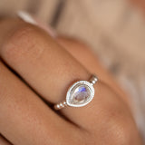 Tulum Moonstone Ring~ Sterling Silver 925 ~ MR255