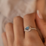 Tulum Rainbow Labradorite Ring ~ Sterling Silver 925 ~ MR257