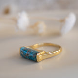 Carine Ring ~ Copper Turquoise ~  18k Gold Plated ~ MR369