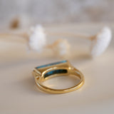 Carine Ring ~ Copper Turquoise ~  18k Gold Plated ~ MR369