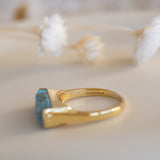 Carine Ring ~ Copper Turquoise ~  18k Gold Plated ~ MR369