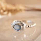 Tulum Rainbow Labradorite Ring ~ Sterling Silver 925 ~ MR257
