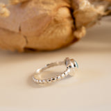 Tulum Aqua Chalcedony Ring ~ Sterling Silver 925 ~ MR253