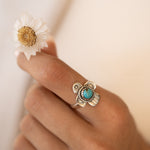 Bird Ring ~ Turquoise Ring ~ Sterling Silver 925 ~ MR296 - Maresia Jewelry