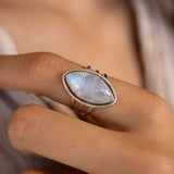 Cathy Ring ~Moonstone ~ Sterling Silver 925 ~ MR288