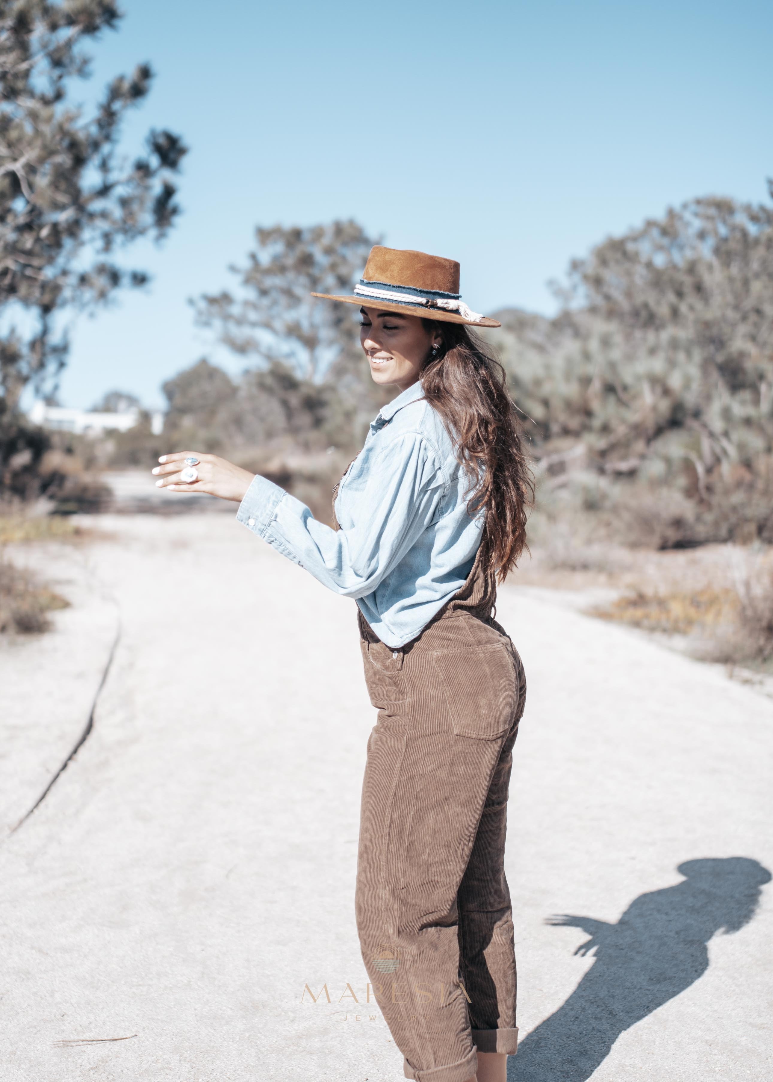 Fabiola Hat ~ Suede ~ MH019