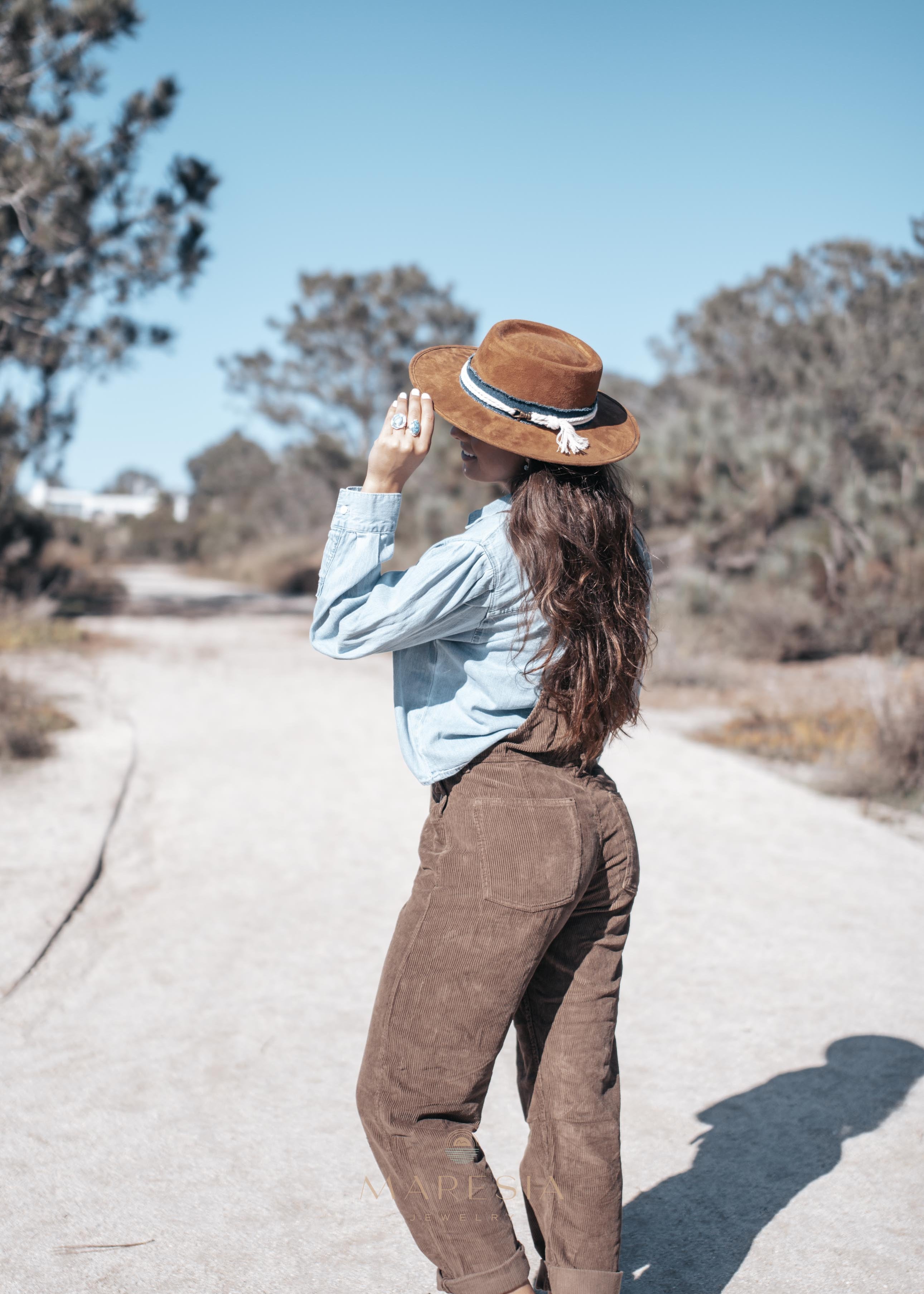Fabiola Hat ~ Suede ~ MH019