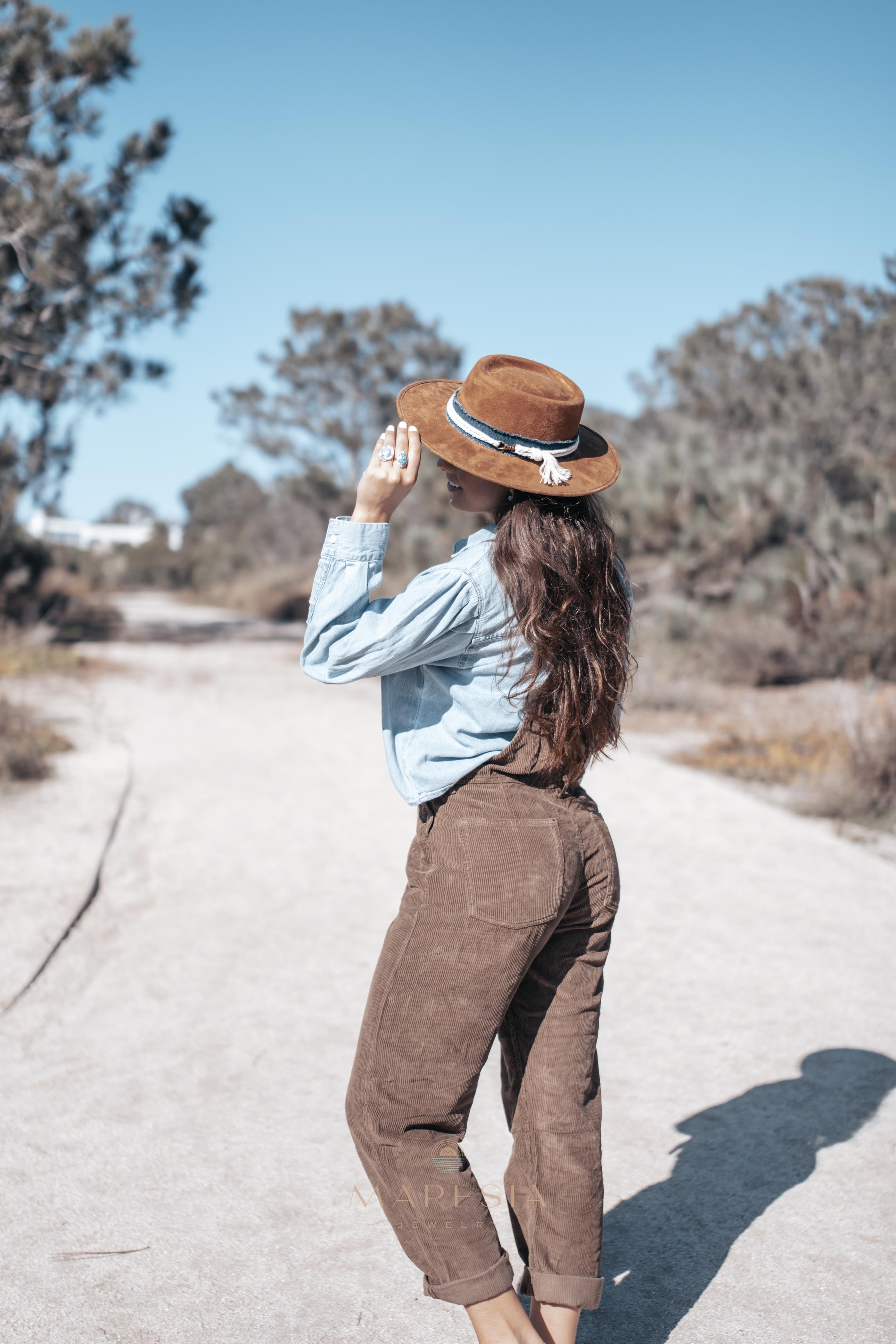 Fabiola Hat ~ Suede ~ MH019