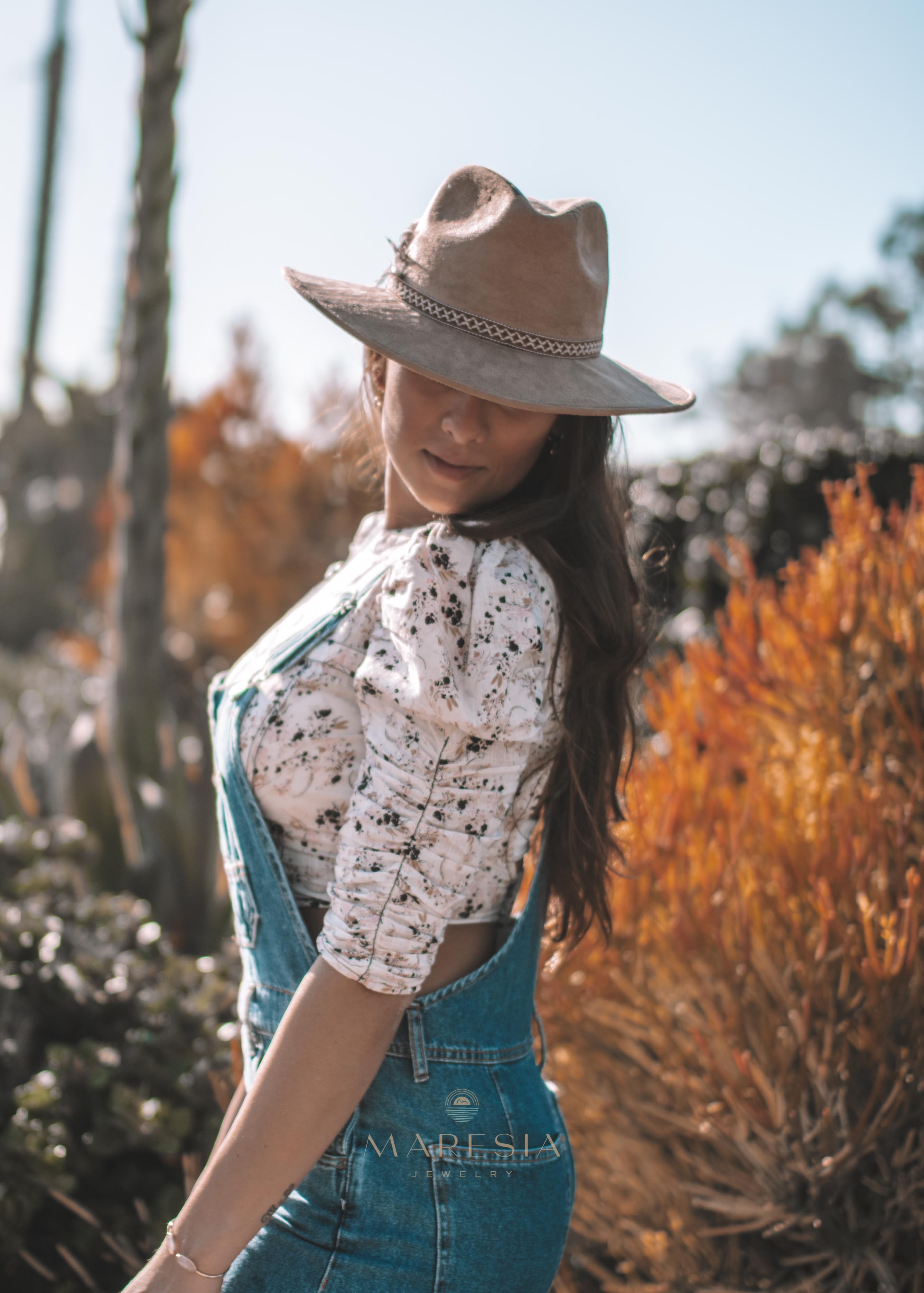 Nati Hat ~ Suede ~ MH013 - Maresia Jewelry