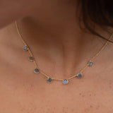 Carisse Necklace ~ Labradorite ~ Gold Plated 18k ~ MN195
