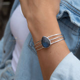 Laninha Bracelet ~ Labradorite ~ Gold Plated 18k or Silver Plated ~ MB046B