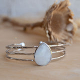Laninha Bracelet ~ Moonstone ~ Gold Plated 18k or Silver Plated ~ MB047B