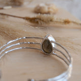 Laninha Bracelet ~ Labradorite ~ Gold Plated 18k or Silver Plated ~ MB046B