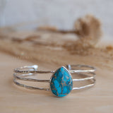 Laninha Bracelet ~ Copper Turquoise ~ Gold Plated 18k or Silver Plated ~ MB044