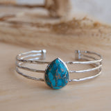 Laninha Bracelet ~ Copper Turquoise ~ Gold Plated 18k or Silver Plated ~ MB044