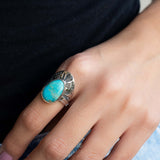 Jand Ring ~ Turquoise ~ Sterling Silver 925 ~ SMR172