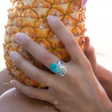 Jand Ring ~ Turquoise ~ Sterling Silver 925 ~ SMR172