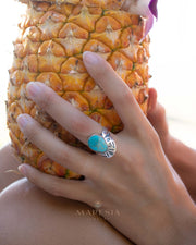 Jand Ring ~ Turquoise ~ Sterling Silver 925 ~ SMR172 - Maresia Jewelry