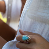 Jand Ring ~ Turquoise ~ Sterling Silver 925 ~ SMR172
