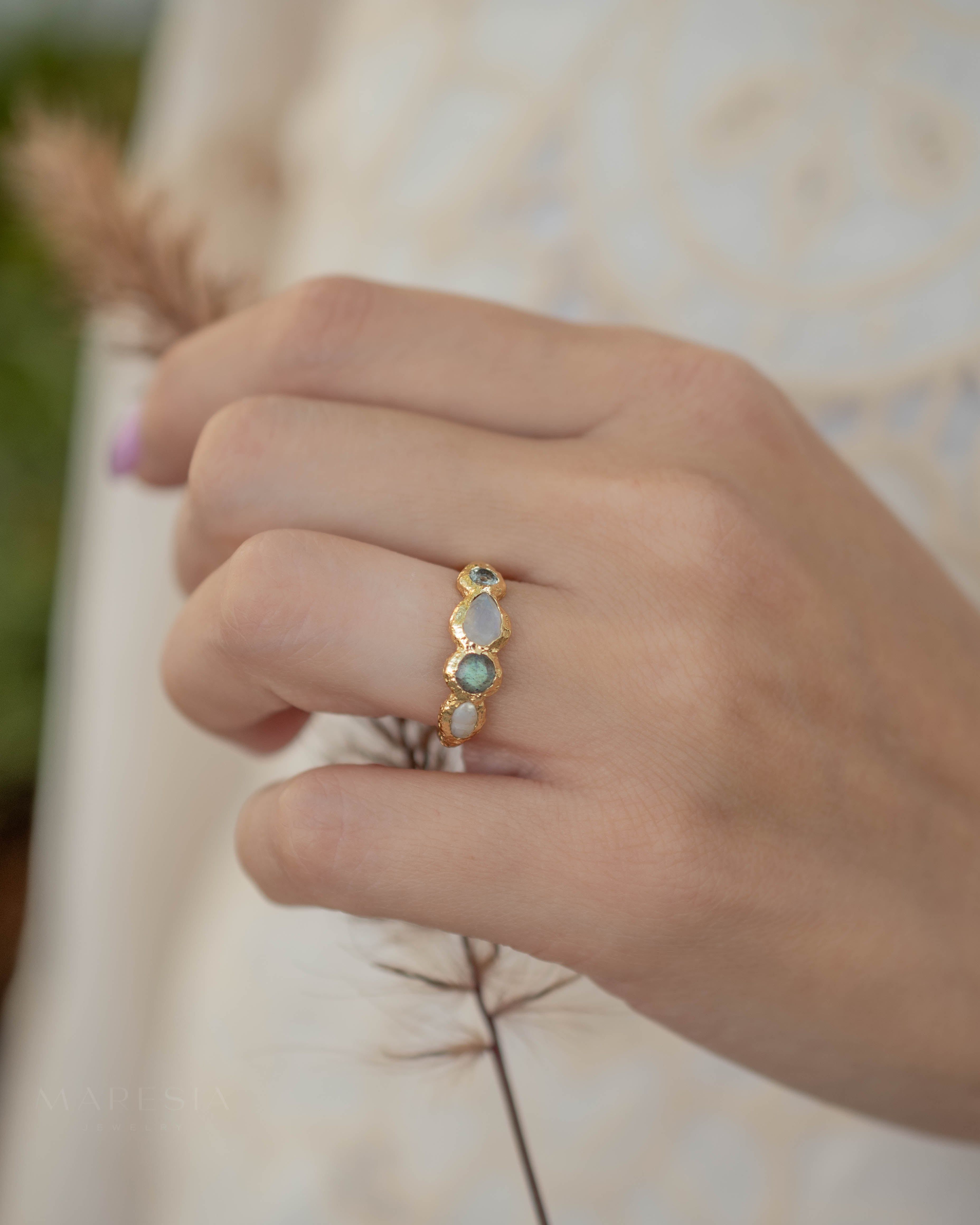 Sossie Ring ~ 18k Gold Plated ~ MR366 - Maresia Jewelry