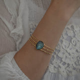Laninha Bracelet ~ Labradorite ~ Gold Plated 18k or Silver Plated ~ MB046